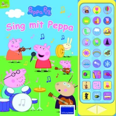 Peppa Pig - Sing Mit Peppa Pig - 27-Button-Soundbuch Mit 24 Seiten Für Kinder Ab 3 Jahren - Mit Bekannten Kinderliedern Und Geräuschen