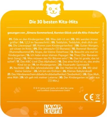 Tigerbox Tigercard - Die 30 Besten: Die 30 Besten Kita-Hits – Bild 3
