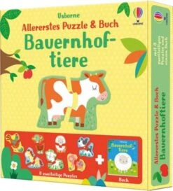 Allererstes Puzzle & Buch: Bauernhoftiere
