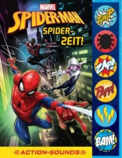 Marvel Spider-Man - Spider-Zeit! - Action-Soundbuch Mit 6 Geräuschen Und 4 Comicgeschichten Für Kinder Ab 6 Jahren