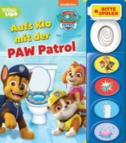 PI Kids Verlag PAW Patrol - Aufs Klo Mit Der PAW Patrol - Mein Klo-Soundbuch - Pappbilderbuch Mit Klospülung Und 8 Geräuschen