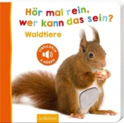ArsEdition Verlag Hör Mal Rein, Wer Kann Das Sein? Waldtiere, Soundbuch Mit Tiergeräuschen